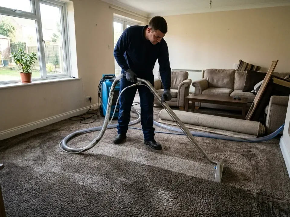 Carpet Extraction Wand — Residential Living Room