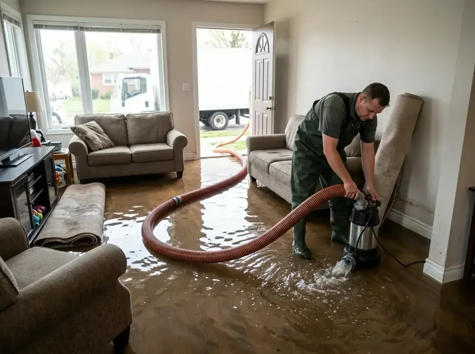Submersible Pump — Residential Living Room