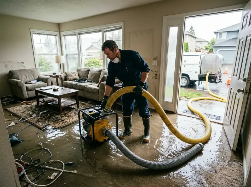 Water Extraction Pump — Residential Living Room